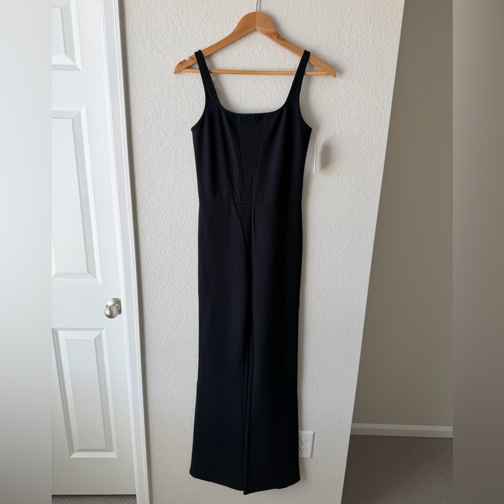 Abercrombie Ponte Unitard Flare Jumpsuit